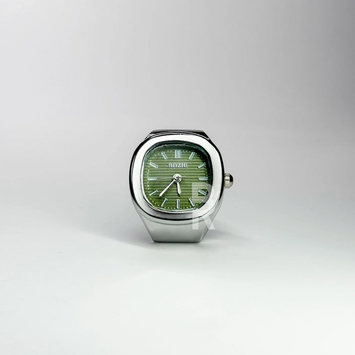 NAUTILUS RING | SILVER GREEN