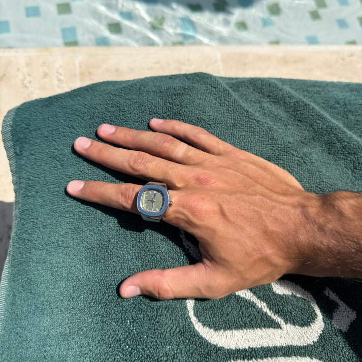 NAUTILUS RING | SILVER GREEN