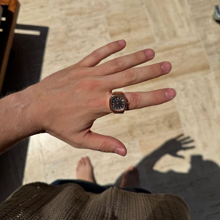 NAUTILUS RING | ROSE BLACK