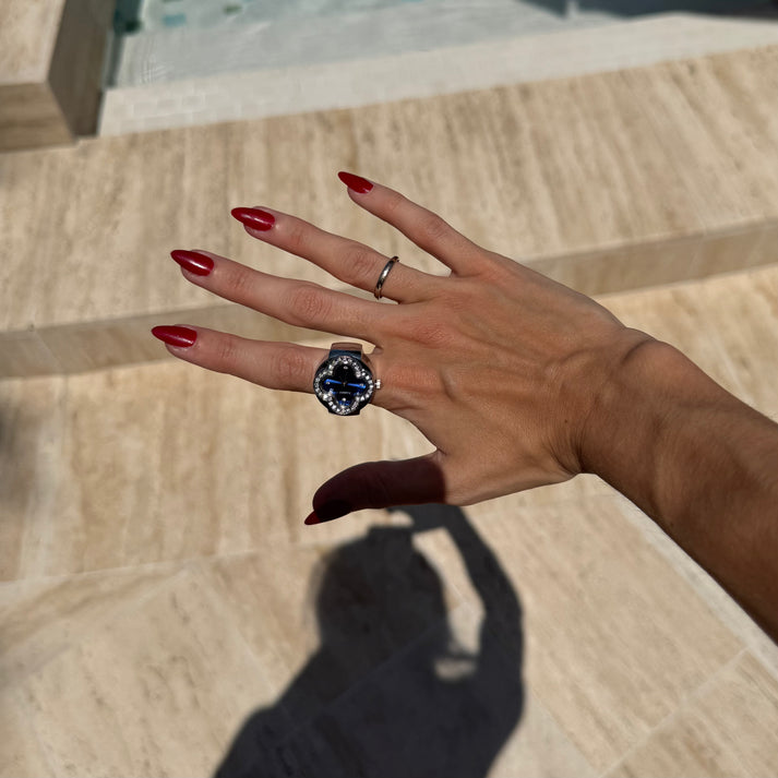 CLEEF RING | SILVER BLUE