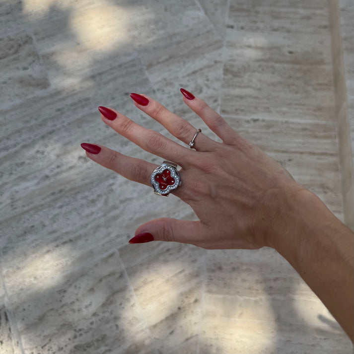 CLEEF RING | SILVER RED