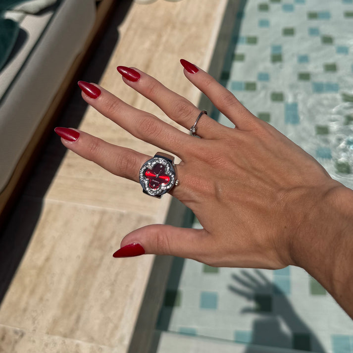 CLEEF RING | SILVER RED