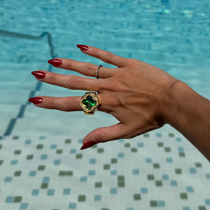 CLEEF RING | GOLD GREEN
