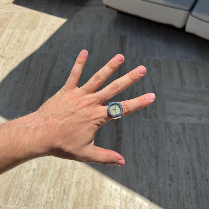 NAUTILUS RING | SILVER GREEN