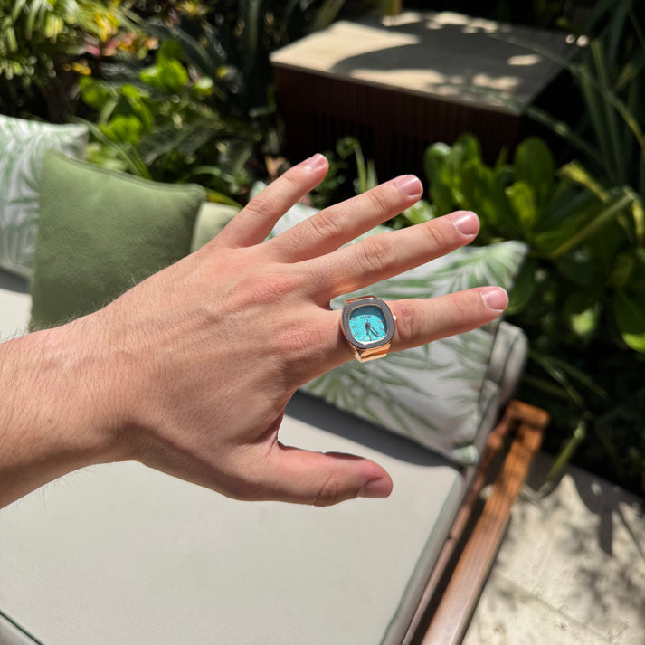 NAUTILUS RING | ROSE BLUE